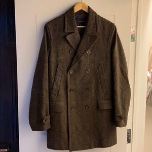 Banana Republic Wool Herringbone Pea Coat